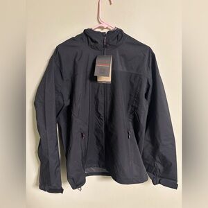 Hawke & Co Hooded Performance Jacket Mens Medium Rain Water Resistant New Black